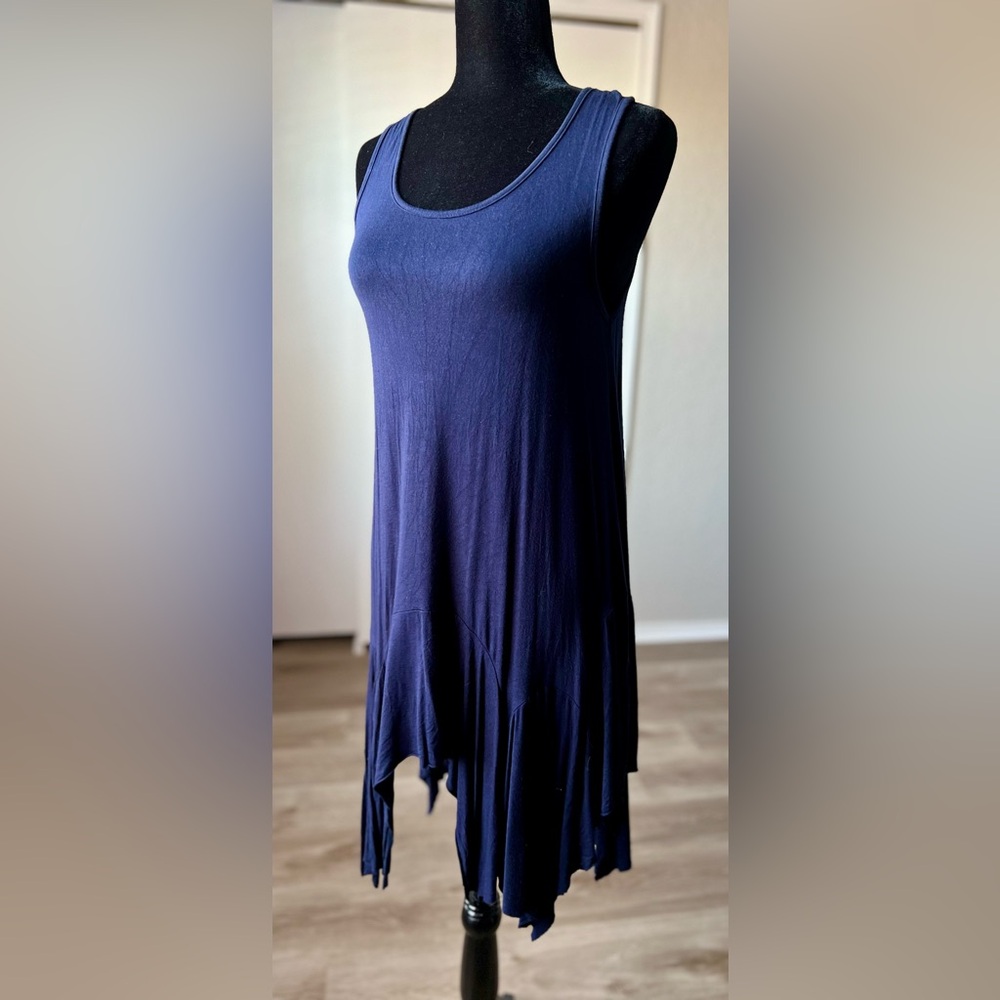 Chic Navy Sleeveless Mini Dress or Tunic